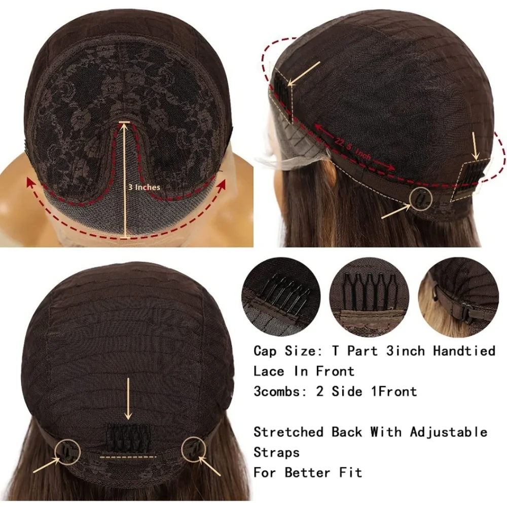 Blooming Hair Dark Brown Highlight Synthetic Wig